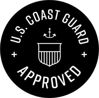 US Coast Guard Approved Vessel badge